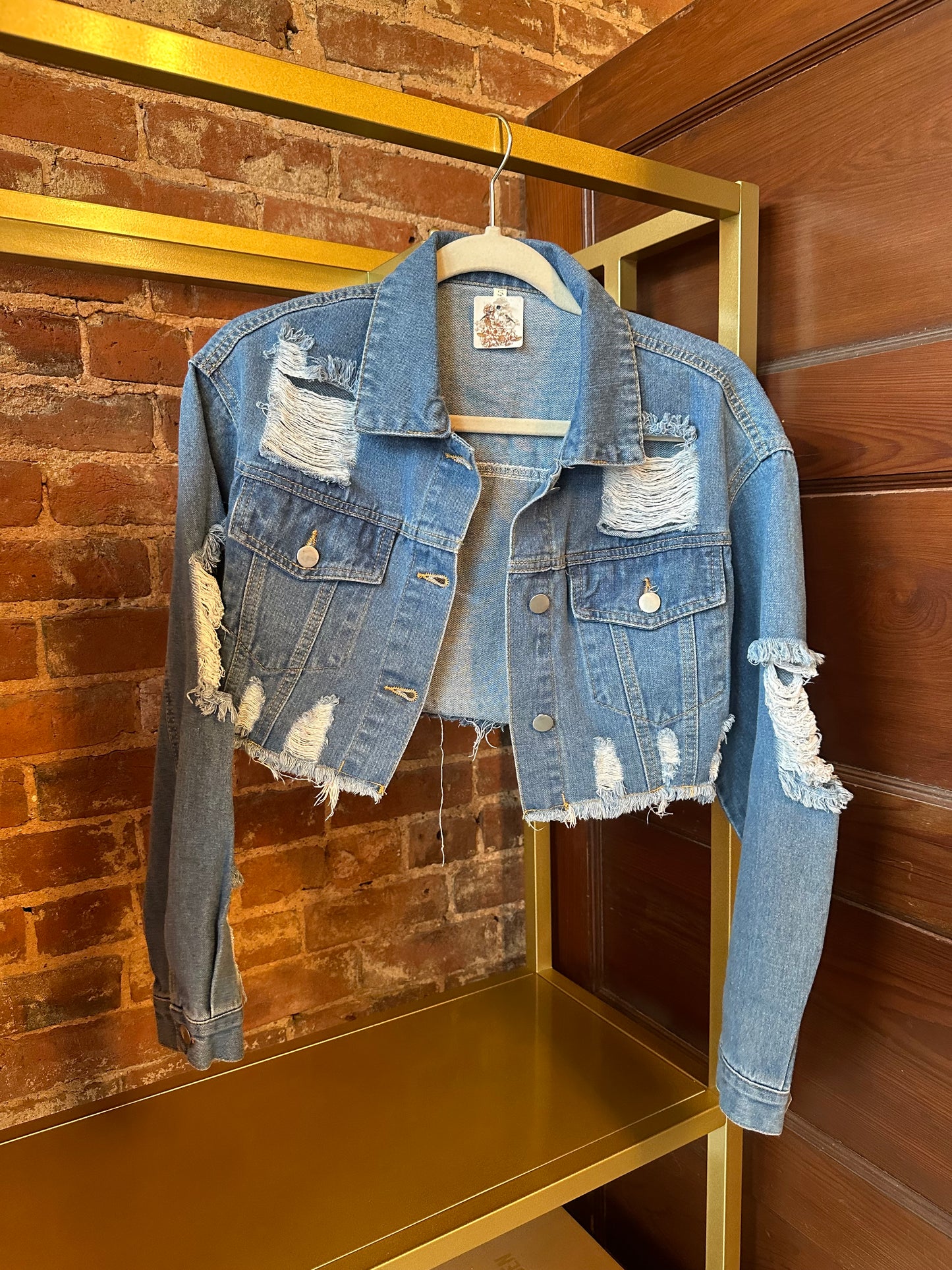 Crop Blue Jean Jacket