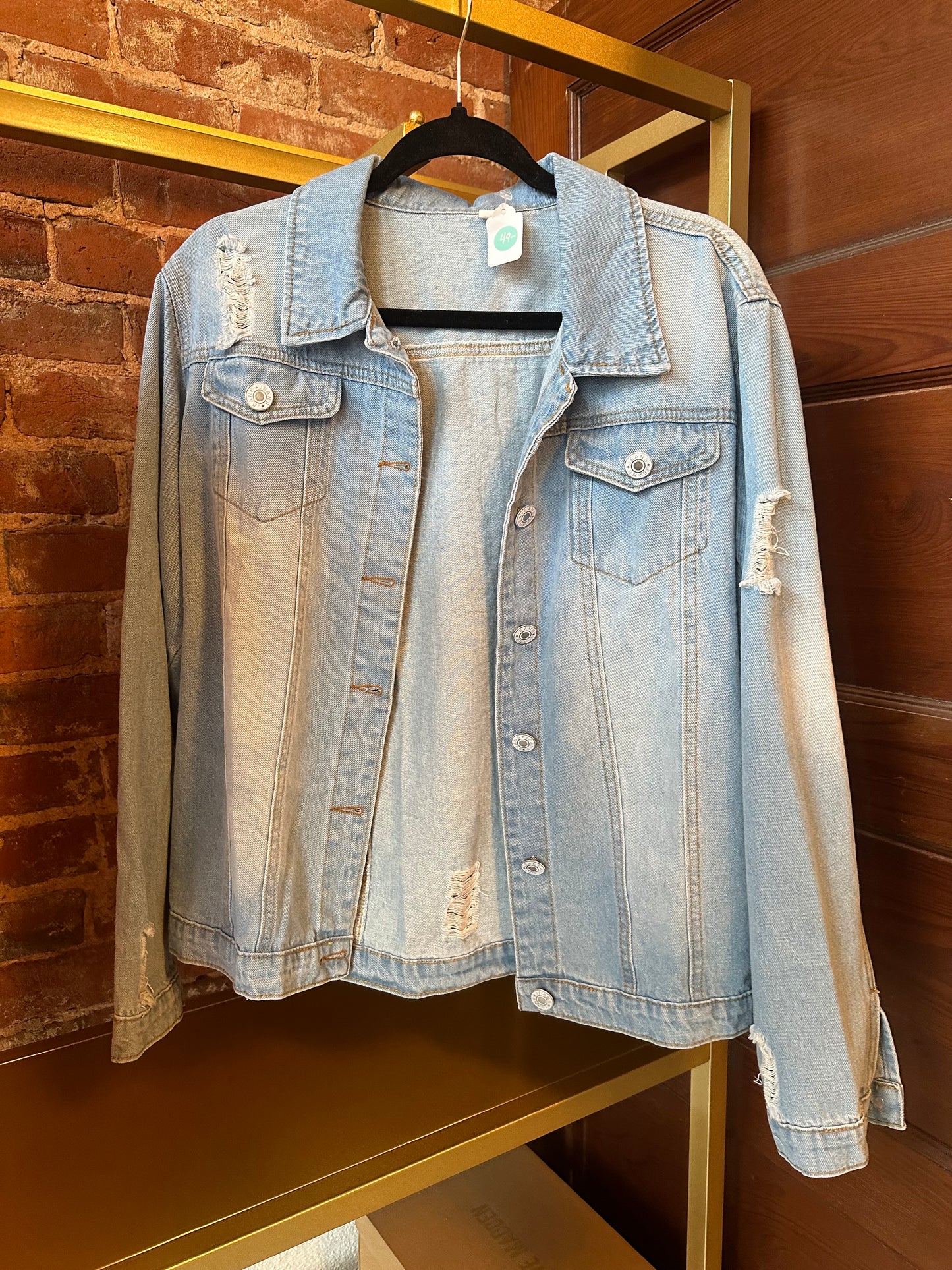 Light Wash Blue Jean Jacket