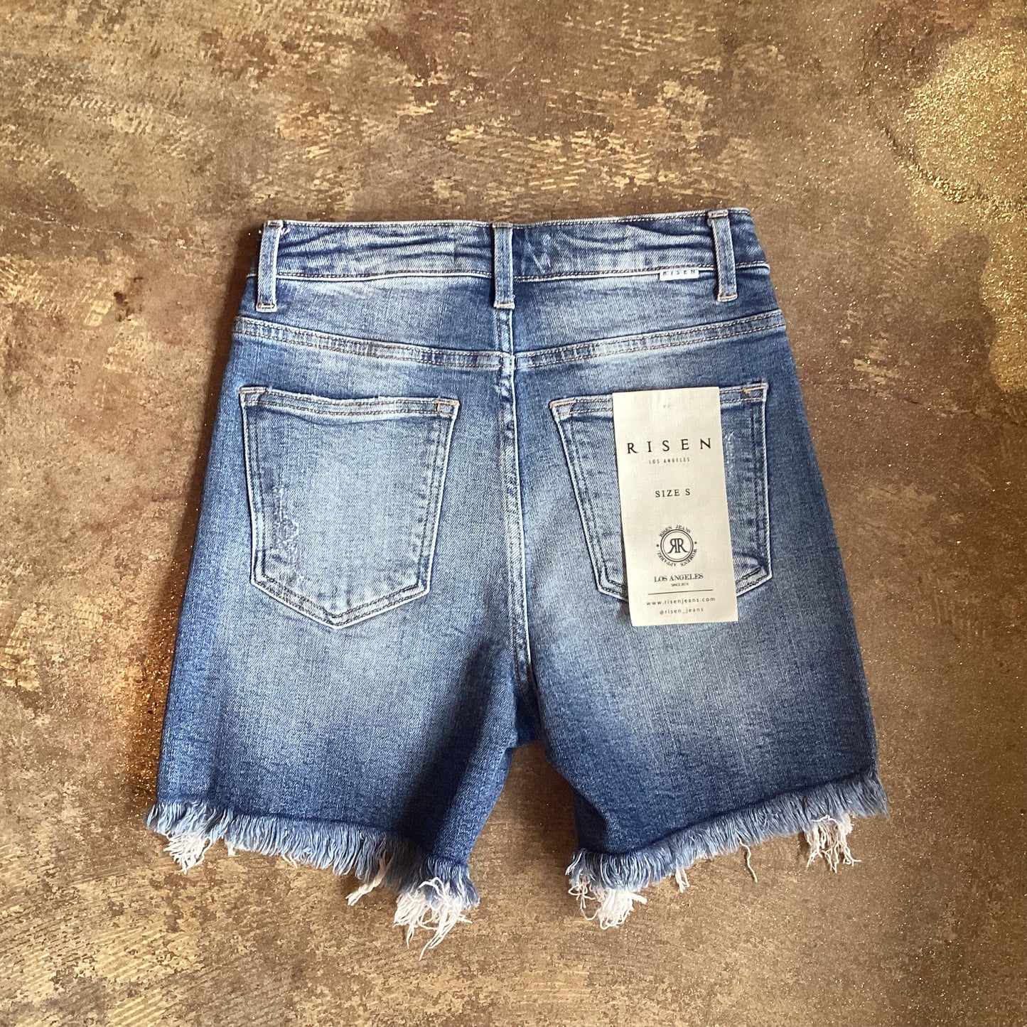 Risen Medium Wash Shorts