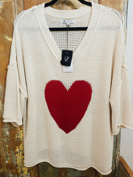 Cezele heart sweater