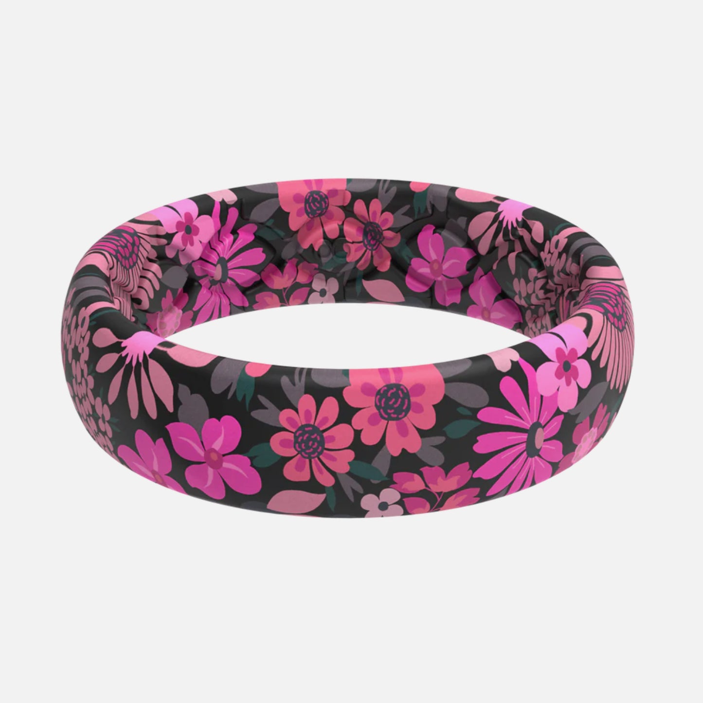 Groove life women’s pink floral silicon ring